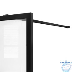 Walk-in Vincea Walk In HS 100 профиль черный, стекло прозрачное/рифленое VSW-1HC100CFB