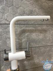 Смеситель для кухни Omoikiri Nagano 4994054 (хром/белый)