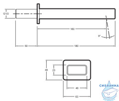 Излив для ванны Jacob Delafon Strayt E37344-CP