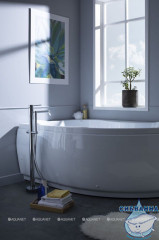 Акриловая ванна Aquanet Capri 160x100 L с каркасом