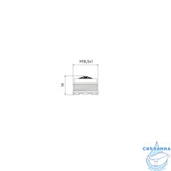 Аэратор для смесителя, пластик, M18, бескорпусный, наружная резьба, IDDIS, 996P18B3SM