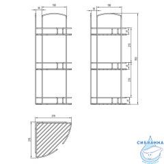 Полочка Milardo 111WC30M44