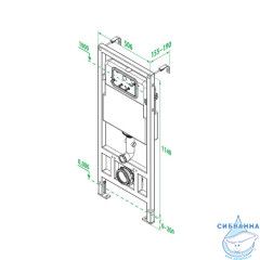 Инсталляция рамная для подвесного унитаза, Neofix, IDDIS, NEO0000I32