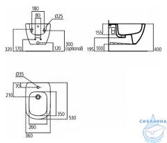 Биде подвесное Ideal Standard I.life B T461501 (без сиденья)