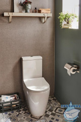 Унитаз напольный Jacob Delafon Soprano UJAK102-0 с бачком и сиденьем быстросъемным Soft Close (микролифт)