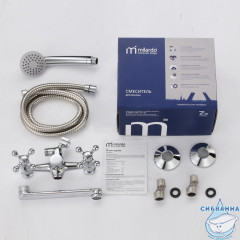 Смеситель для ванны Milardo Duplex DUPSB02M02 с душевым гарнитуром (хром)