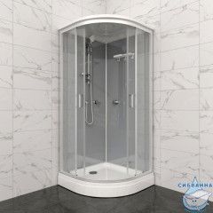 Душевая кабина Тритон Прайм 90x90 профиль сатин, стекло прозрачное Щ0000071581
