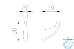Крючок ABBER Nord AA1550B