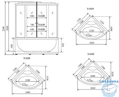 Душевая кабина Timo Standart T-1155 150х150