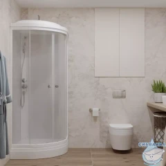 Душевая кабина Тритон Ультра 80x80 профиль белый, стекло прозрачное Щ0000061821