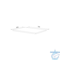 Столешница Iddis Optima Home 70 см дуб золотистый