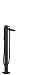 Смеситель для ванны напольный Hansgrohe Metropol 32532670 (черный матовый)