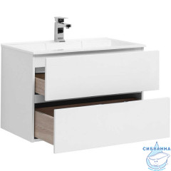 Тумба Aquanet Алвита 80 белый с раковиной Фортуна 80 