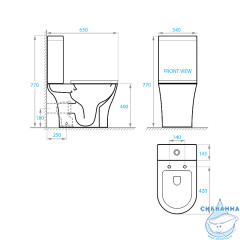 Бачок для унитаза Koller Pool Edge ED-0650-RC-T