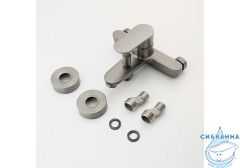 Смеситель для ванны Aquatek Ника AQ1840BGM (оружейная сталь)