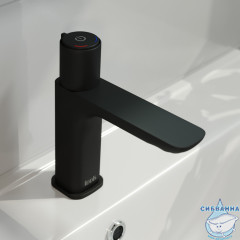Смеситель для раковины Iddis Slide SLIBLBTi01 (без донного клапана) (черный матовый)