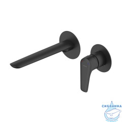 Встраиваемый смеситель для умывальника, черный матовый, Dale, Milardo, DALBL00M65