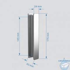 Душевое ограждение ABBER Sonnenstrand 100x90 профиль хром, стекло прозрачное AG07100-S90 (без поддона)