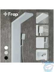Душевая панель Frap F24005-8 (белый матовый)