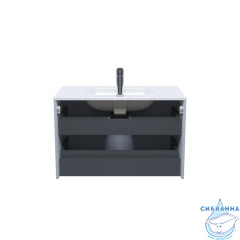 Тумба с умывальником, подвесная, 80 см, светло-серый, Edifice, IDDIS, EDI80L0i95K  подходит умыв. 0108000i28