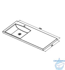 Раковина на стиральную машину Aquanet Нота 120 L 239565 
