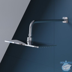 Душевая система с тропическим душем, ручным душем и изливом, хром глянцевый, Slide, IDDIS, SLISB03i68