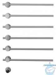 Полотенцесушитель электрический  Wonzon&Woghand Baden 56х79 WW-AL366-BR (с возможностью скрытого подключения, подключение универсальное) (никель)