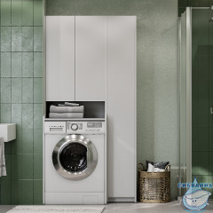 Пенал напольный Акватон Лондри 31 см белый 1A260603LH010