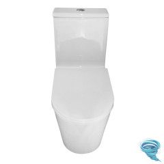 Унитаз напольный безободковый Azario Scala с бачком и сиденьем Soft Close (микролифт) AZ-8101