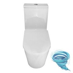 Унитаз напольный безободковый Azario Scala с бачком и сиденьем Soft Close (микролифт) AZ-8101