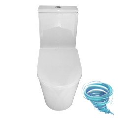 Унитаз напольный безободковый Azario Scala с бачком и сиденьем Soft Close (микролифт) AZ-8101