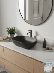  Раковина на столешницу 46 см Ceramicanova Element CN6009MDH (антрацит)