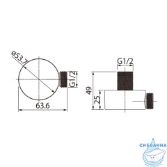 Шланговое подсоединение Iddis 004BL00i62