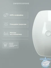  Раковина на столешницу 56 см Ceramicanova Element CN5016