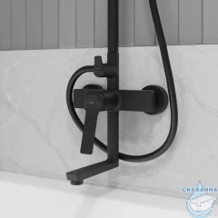 Душевая система Iddis Parker PARBL3Fi06 (черный матовый)