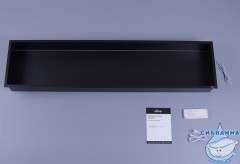 Скрытая настенная ниша из нержавеющей стали ABBER Nischen AN3006MB с LED подсветкой, черная матовая