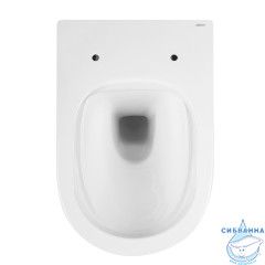 Унитаз подвесной безободковый Abber Bequem AC1103 с сиденьем Soft Close (микролифт) (белый)