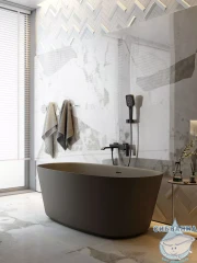 Смеситель для ванны Raglo R02.30.06 с душевым гарнитуром (черный)