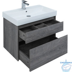 Тумба Aquanet Nova Lite 75 2 ящ. с раковиной Латина 75 дуб рошелье