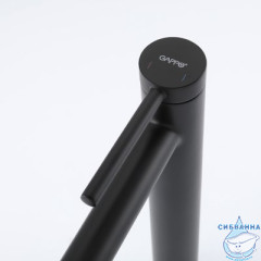 Смеситель для раковины Gappo G1006-26 (без донного клапана) (черный матовый)