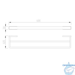 Полотенцедержатель ABBER Westen AA1757B
