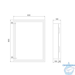 Шкаф-зеркало Iddis Zodiac 60 см белый ZOD6000i99
