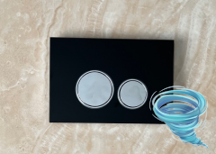 Инсталляция для унитаза Charus CC.300.80.01 с кнопкой смыва Charus Bagliore FP.330.BLACK.10 черное стекло,  с унитазом LYon 2.0 (с сиденьем Soft Close (микролифт)