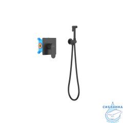 Смеситель с гигиеническим душем Aquatek Оберон AQ1219MB (черный матовый)