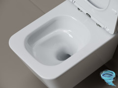 Унитаз подвесной безободковый Ceramicanova Miro CN11003T с сиденьем быстросъемным Soft Close (микролифт)