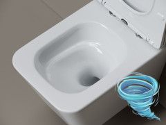 Унитаз подвесной безободковый Ceramicanova Miro CN11003T с сиденьем быстросъемным Soft Close (микролифт)