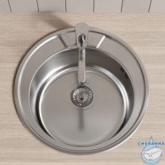 Мойка, нержавеющая cталь, полированная, D510, Basic, IDDIS, BAS51P1i77