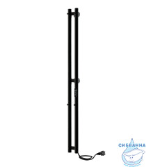 Полотенцесушитель электрический Indigo Style (с таймером) 10х120 черный муар (с возможностью скрытого подключения, подключение R/L)