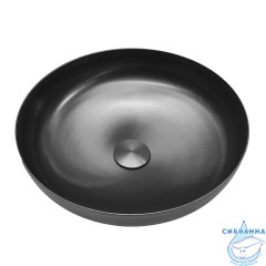 Раковина накладная ABBER Wasser Kreis AF2412GM оружейная сталь