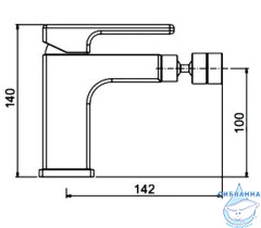 Смеситель для биде Gappo G5018 (без донного клапана) (хром)